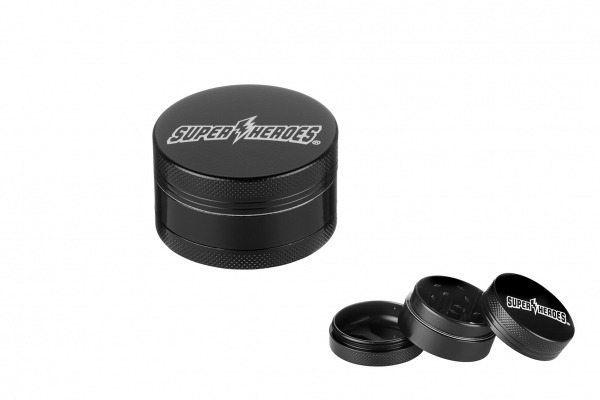 Super Heroes Ceramic Grinder Pollinator 3 part ø 50mm schwarz